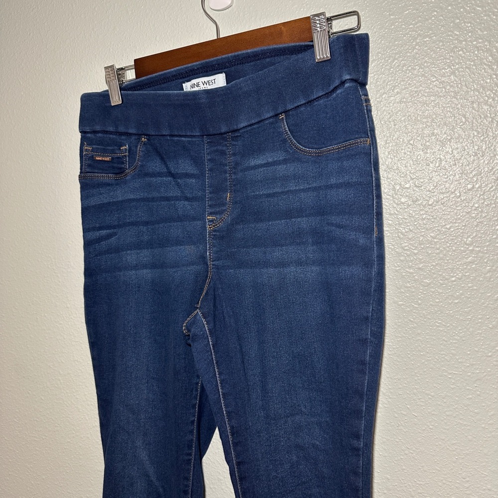 Nine West Jeans Womens 6 Dark Wash Pull On Skinny Denim Leggings Jeggings